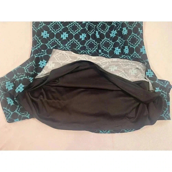 Magnolia Grace Sleeveless Black and Teal Dress Size Large - Picture 6 of 9